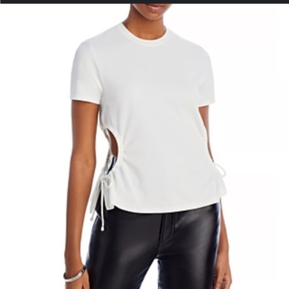 Proenza Schouler White Label Cutout Crewneck Tee Shirt